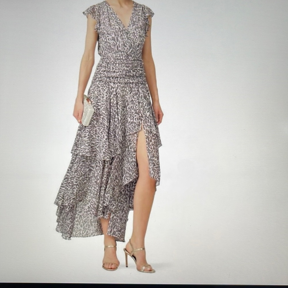 All Saints Caris Kara Leopard Maxi Dress